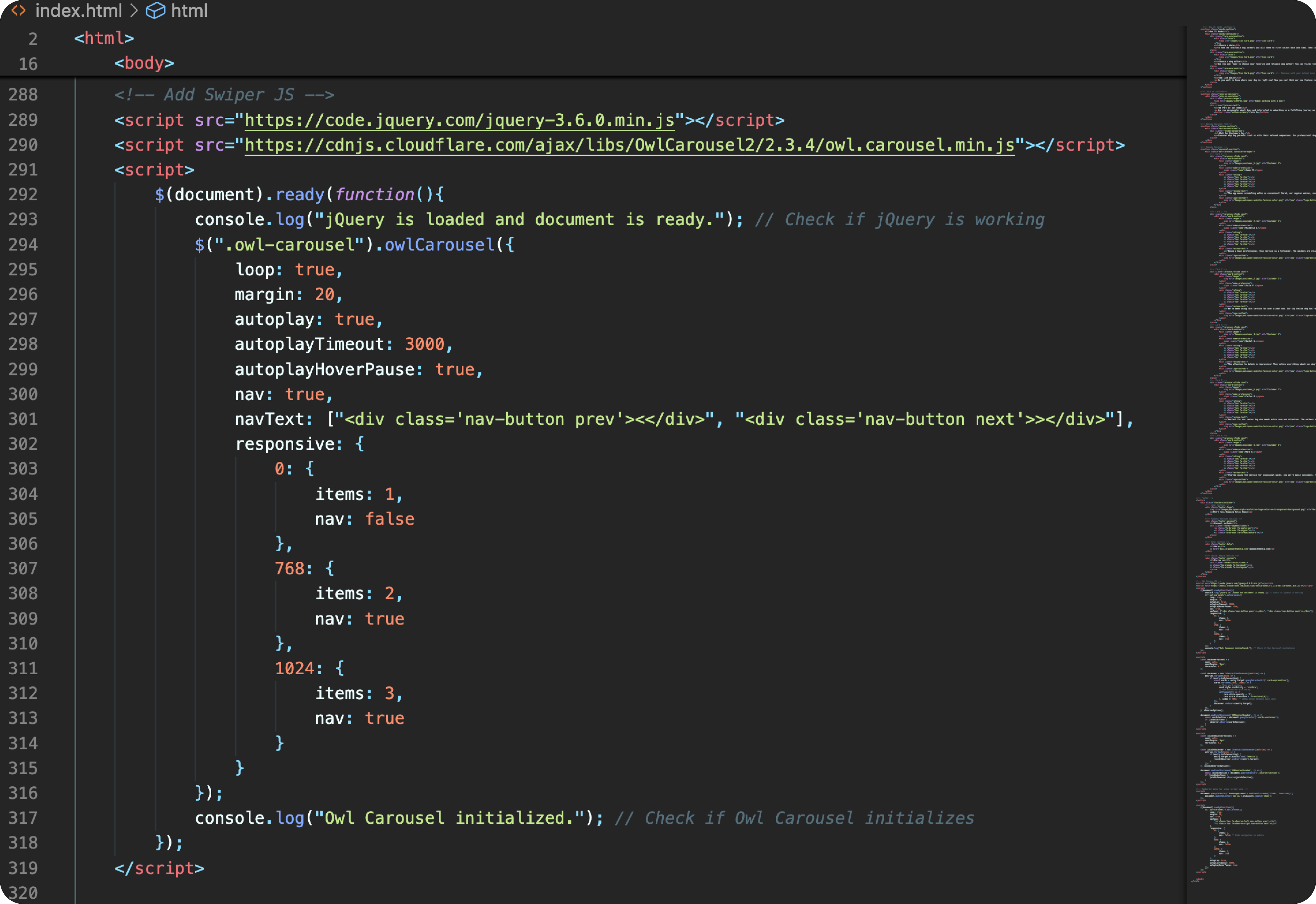 JavaScript Carousel Implementation